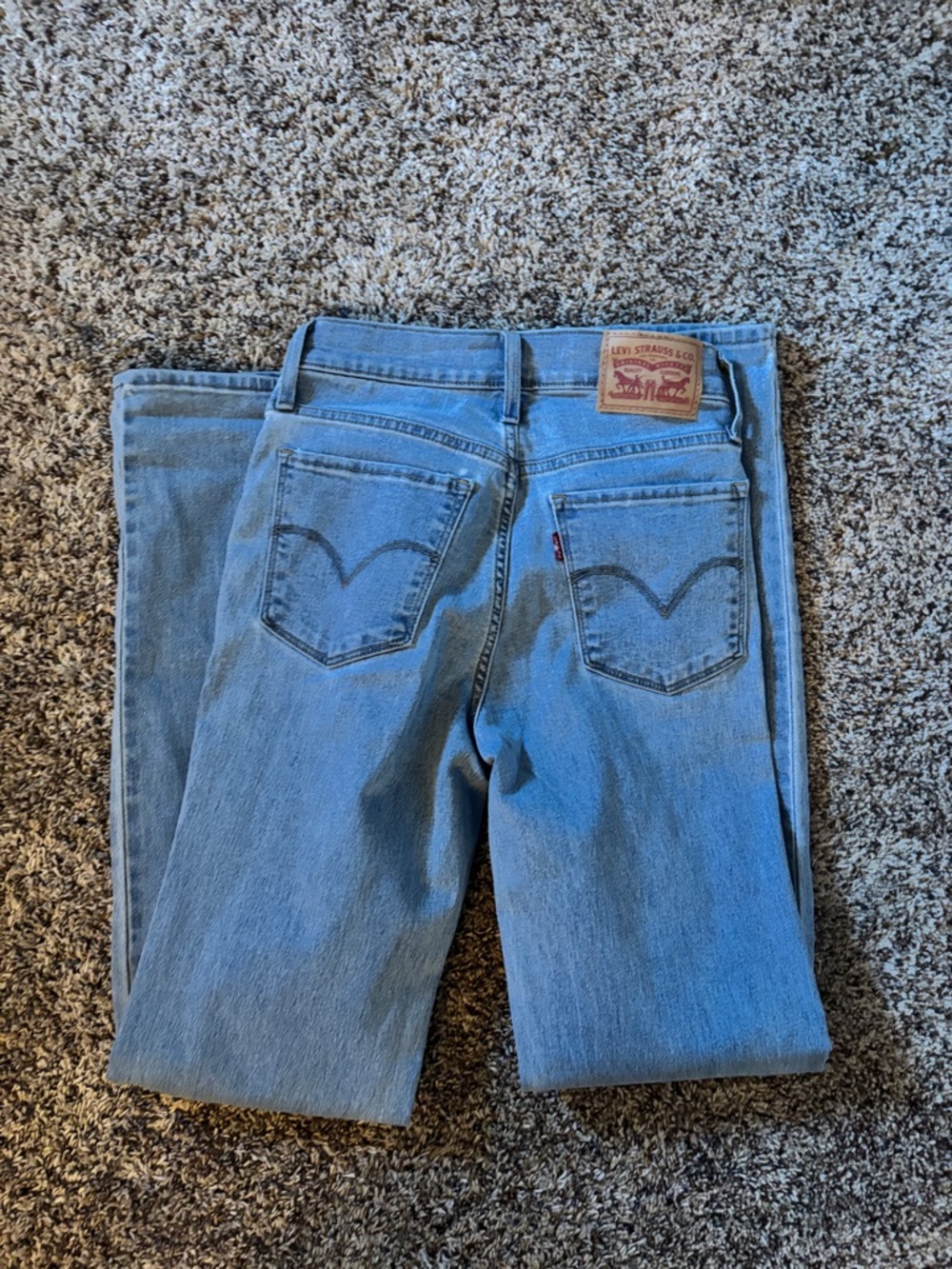Levi's Light Blue Straight Leg Jeans - Denim